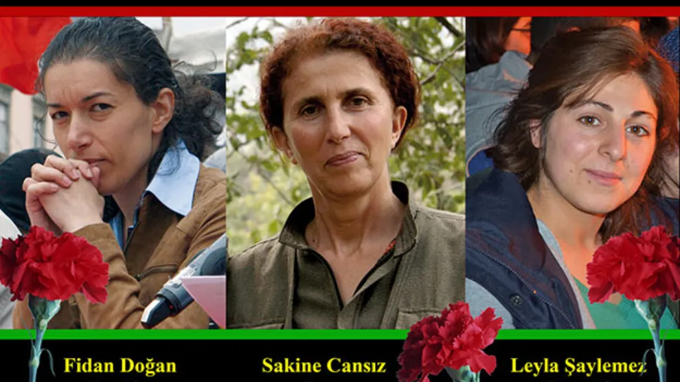 ​​​​​​​KJK`ê şehîdên komkujiya Parîsê bi bîr anîn