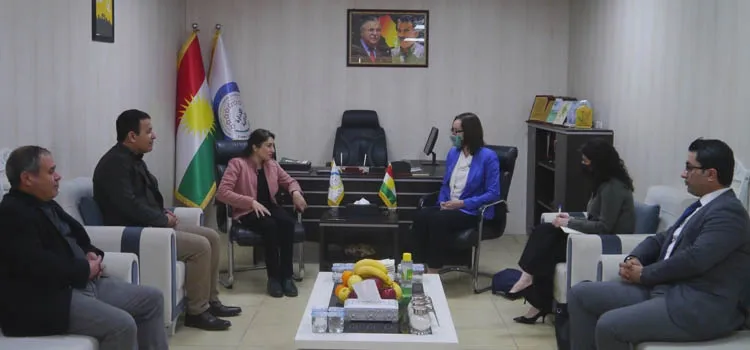 ​​​​​​​Nûnertiya Rêveberiya Xweser a li Başûrê Kurdistanê bi balyoza Kanada ya Iraqê re civiya