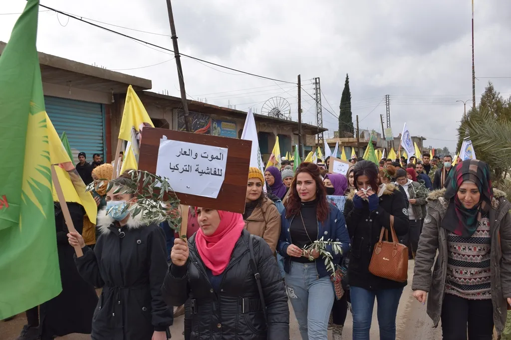 ​​​​​​​Şêniyên Çil Axa: Divê civaka navneteweyî dagirkirina dewleta Tirk ji axa Sûriyê re bi dawî bike