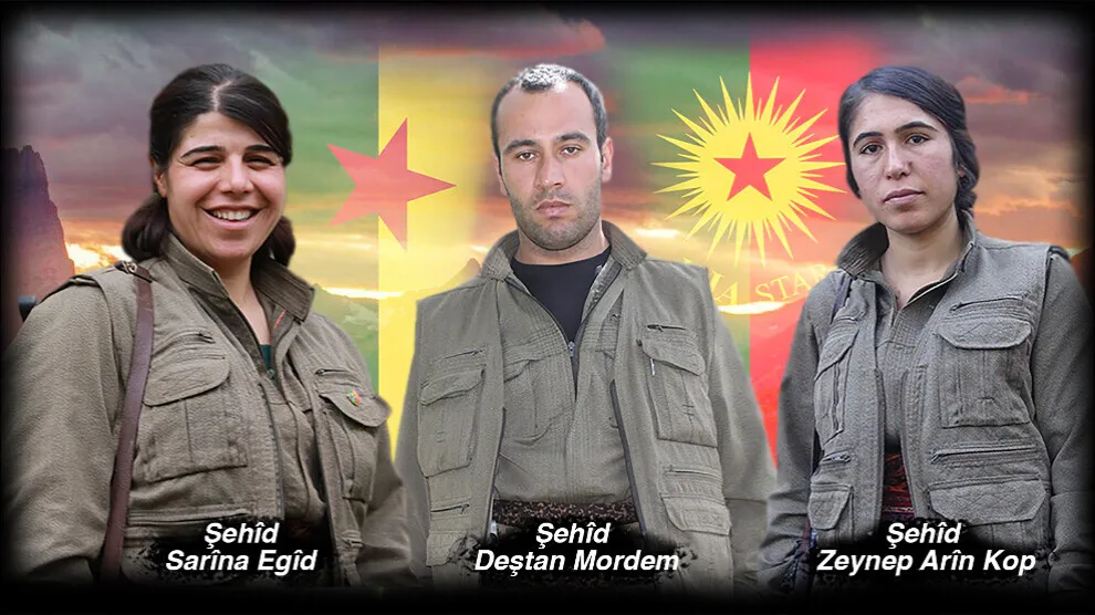 HPG'ê nasnameyên 4 gerîlayên şehîd eşkere kir