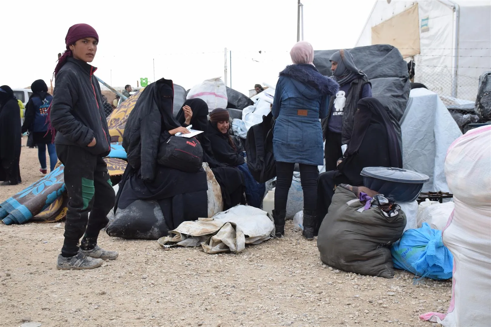 Beşek din ji koçberên Minbicê ji kampa Holê derketin