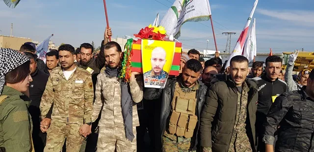 Şehîdê QSD'ê Mihemed Elî li Amûdê hate veşartin
