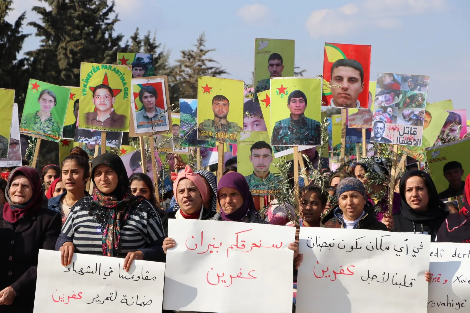 Şêniyên Efrînê çalakiyên kurdistaniyên li Ewropayê silav kir