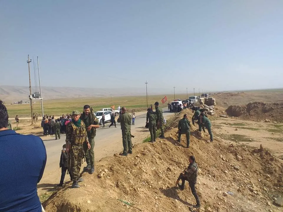 Hêzên Iraqê rê nadin ku gelê Şengalê li dijî gefan bimeşe