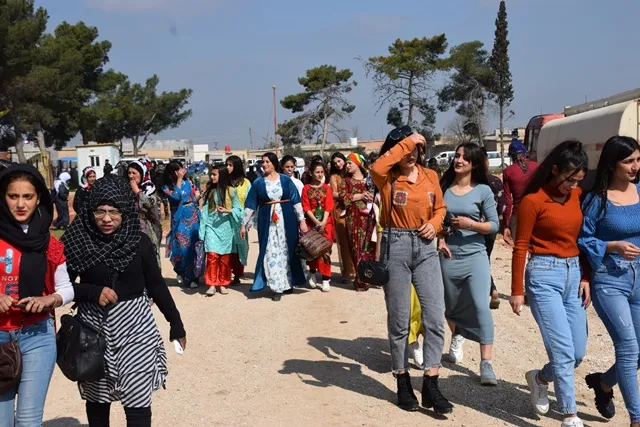 Şahiya jinên Bakur û Rojhilatê Sûriyê ya 8`ê Adarê li Qamişlo dest pê kir