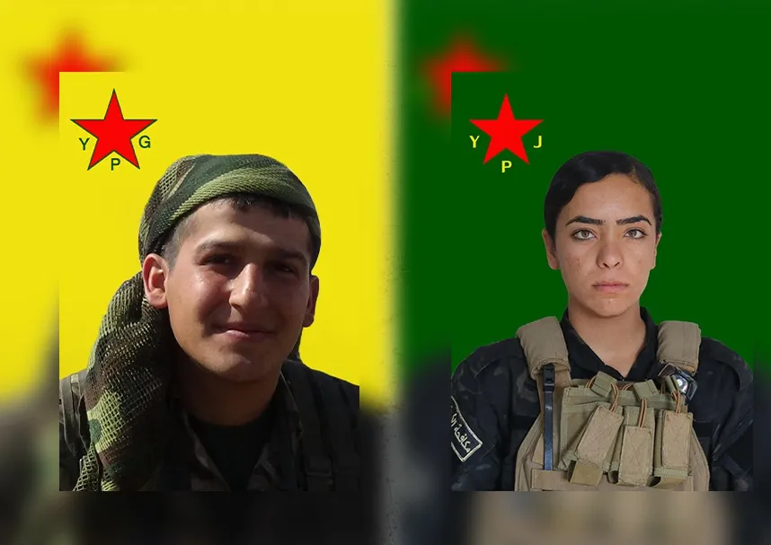 YPG'ê nasnameya du şervanên xwe yên şehîd eşkere kirin