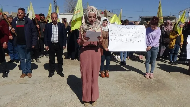 Şêniyên Til Birakê şehîdên Serhildana 12’yê Adarê bi bîr anîn