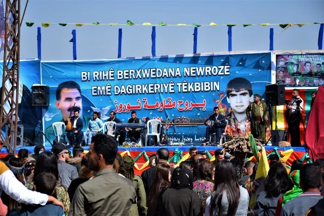 Bi hezaran şêniyên Til Temirê Newroz pîroz kir