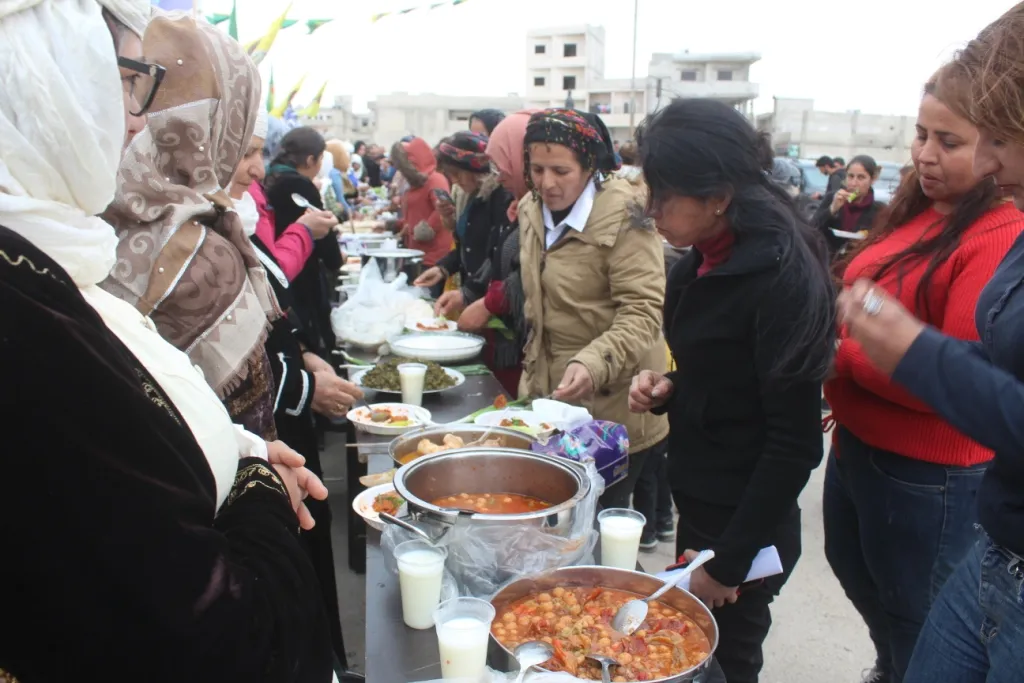 Li Koçerat, Kobanê û Reqayê çalakiyên ji bo 8'ê Adarê