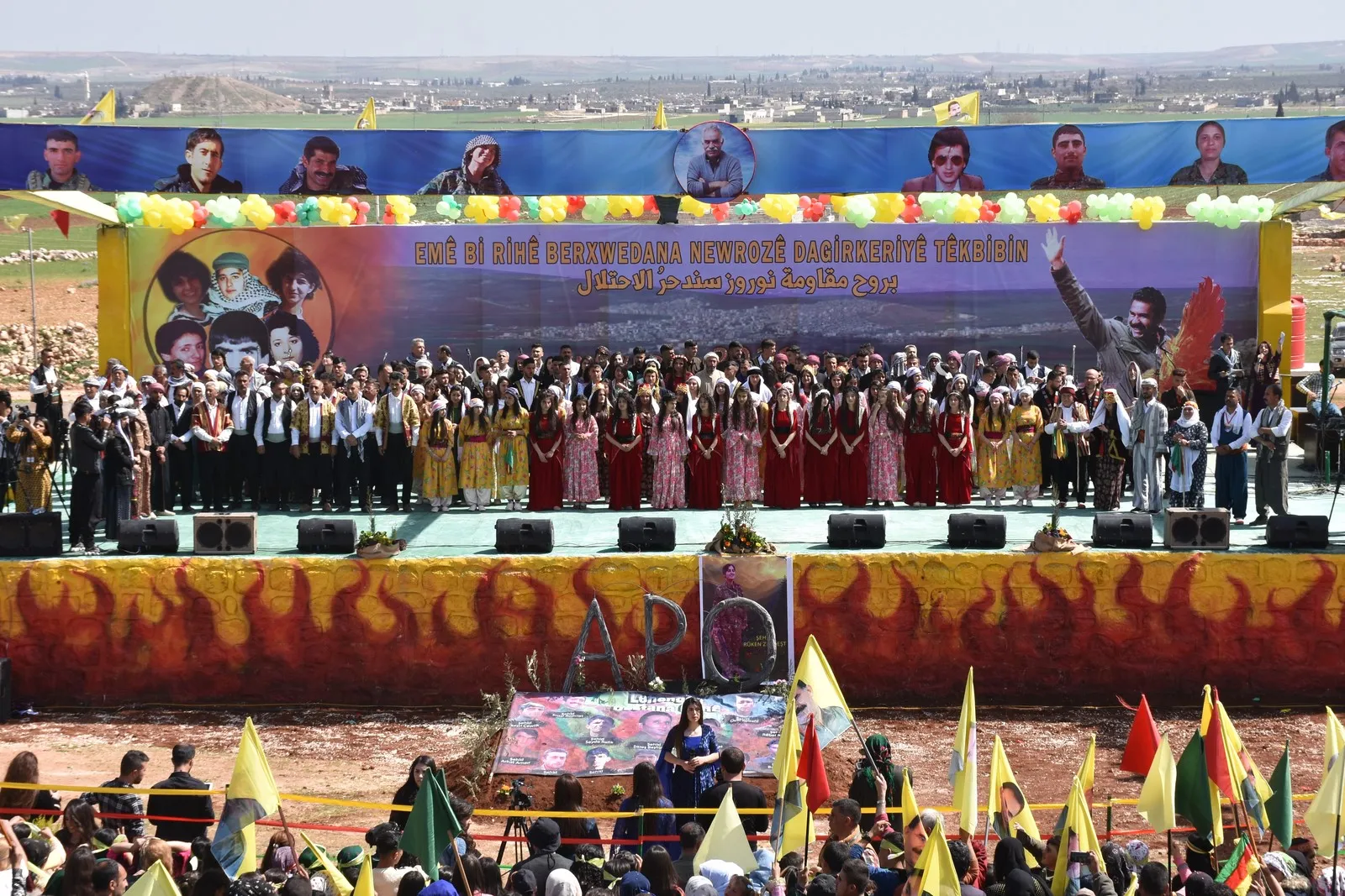 Pîrozbahiyên Newrozê yên li Bakur û Rojhilatê Sûriyê bi dawî bûn