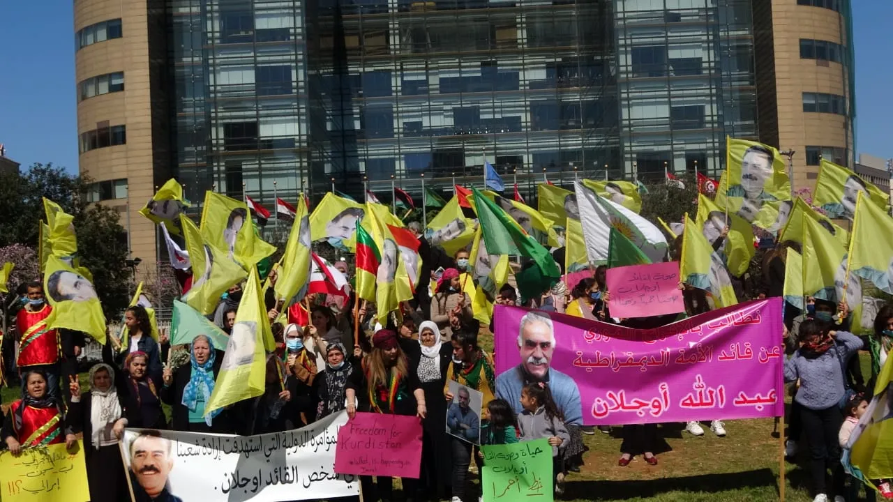 Kurdistaniyên li Lubnanê banga zelalkirina rewşa rêber Ocalan kir