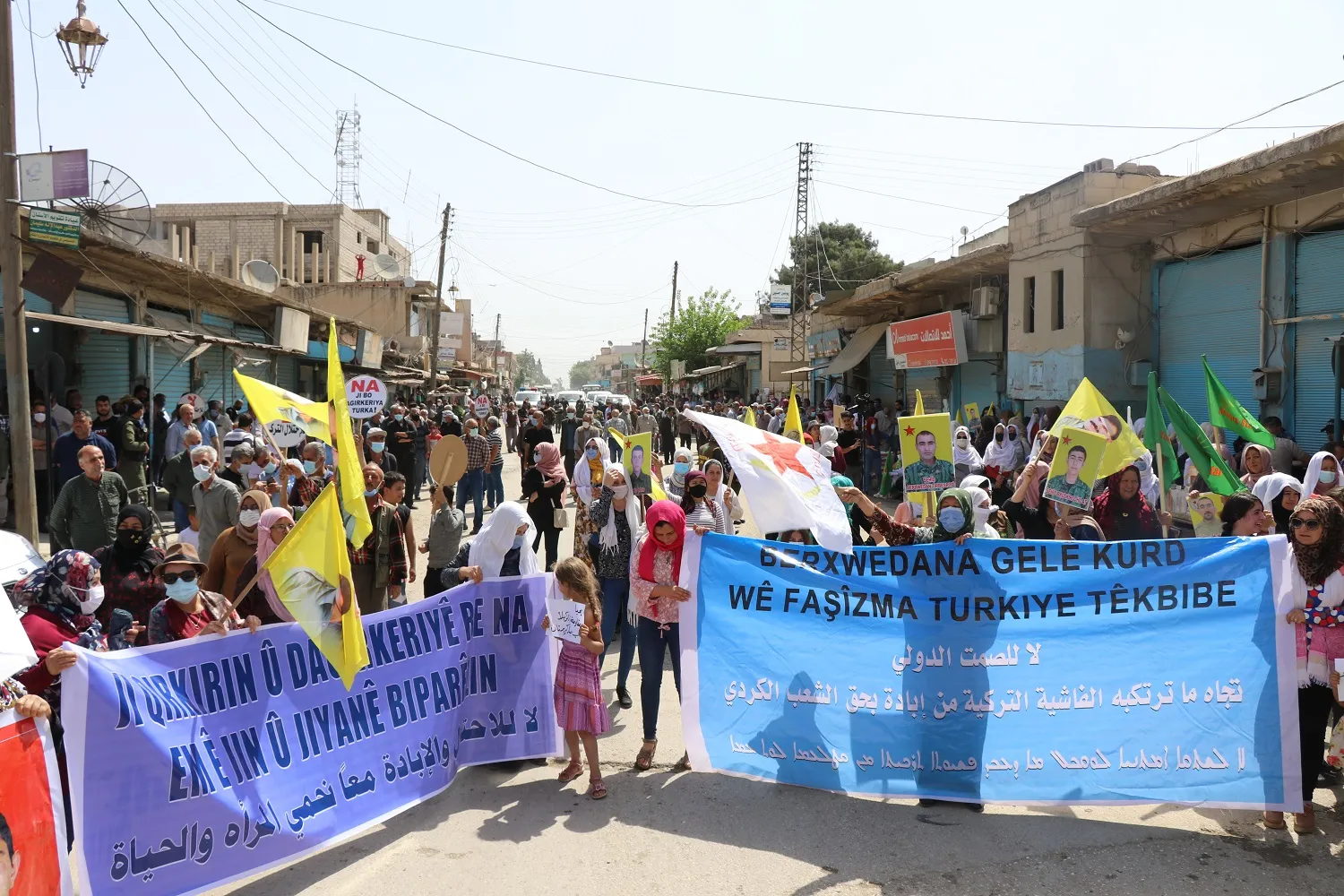 Şêniyên kantona Qamişloyê bang li dewletên Ereban kir: Li hemberî planên Tirkiyê bisekinin