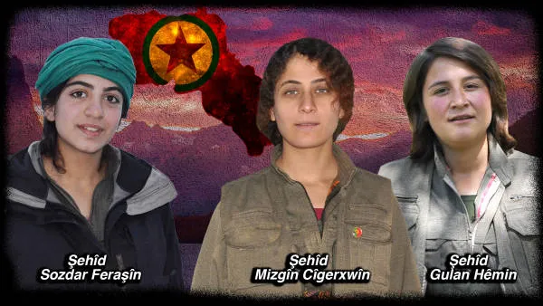 HPG'ê nasnameya 3 gerîlayên şehîd bûne, eşkere kir