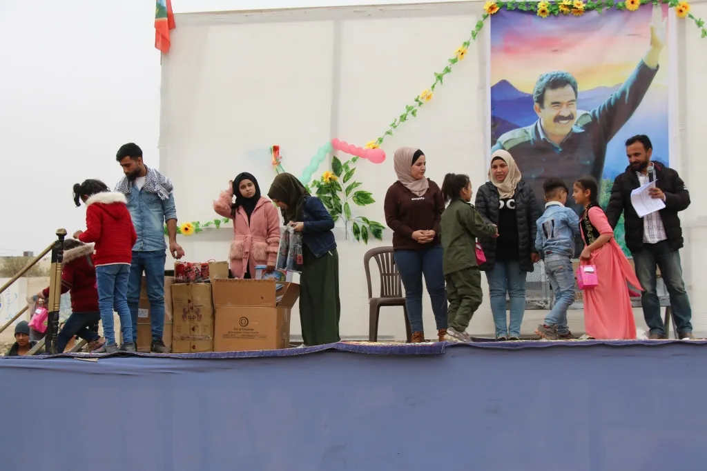 Li Minbicê rojbûna rêber Abdullah Ocalan hate pîrozkirin