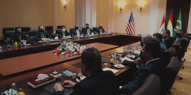Şandeyeke Amerîkayê bi hevserokên YNK`ê re civiya