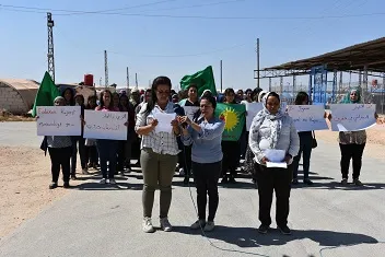 Jinên Efrînê avakirina mêtîngehan şermezar kir