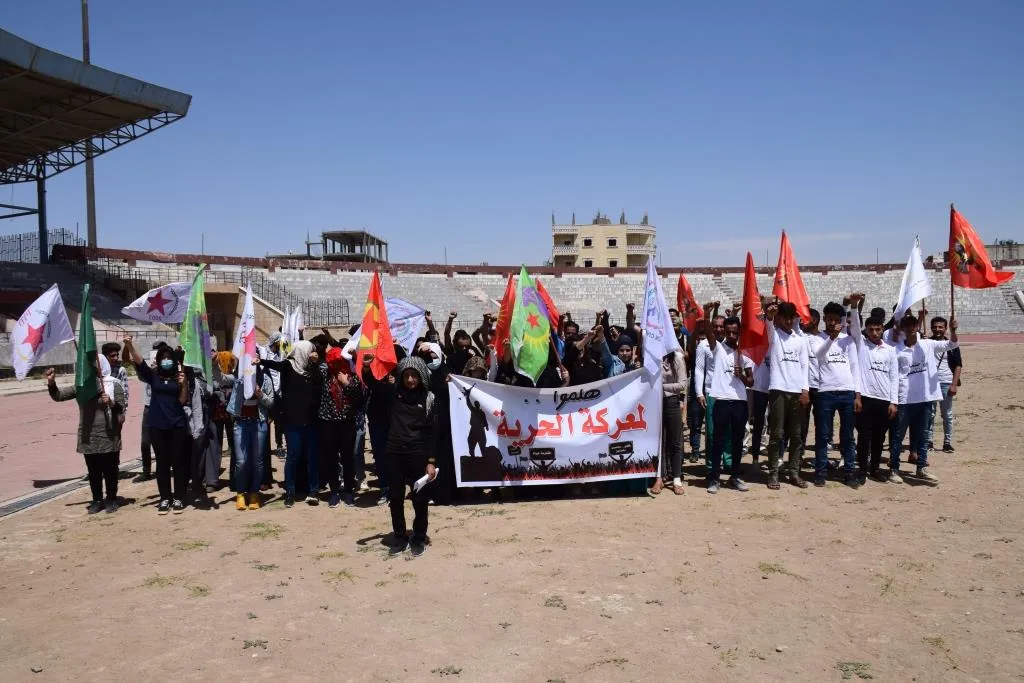 Ciwanên Reqayê tev li hemleya “Dem dema azadiyê ye” bûn