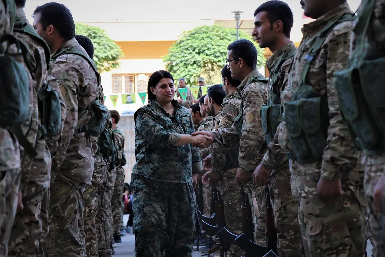 QSD'ê dewreyek fermandarên leşkerî bi dawî kir