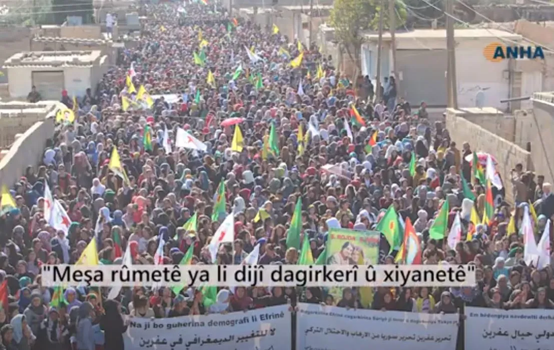 "Meşa rûmetê ya li dijî dagirkerî û xiyanetê"
