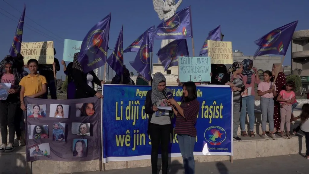 ​​​​​​​Tevgera Jinan a Komunîst şaxê Kobanê sûcên dewleta Tirk ên li dijî jinan şermezar kirin