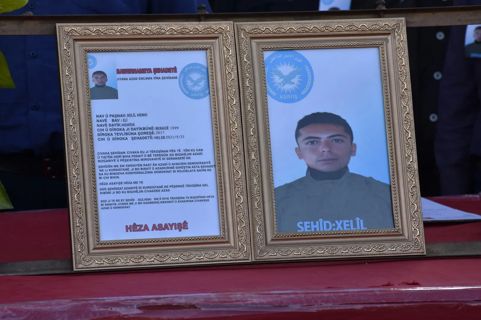 Şêniyên Efrînê şehîd Xelîl Hemo oxir kir