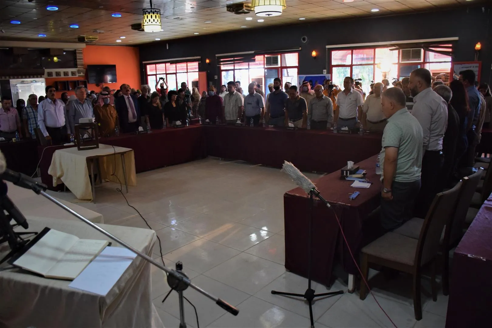 Koçberên Serêkaniyê di bin dirûşma "Em ê bimînin û vegerin" de komxebatek li dar xist