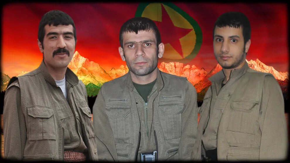 HPG`ê nasnameya 3 gerîlayên li Avaşînê şehîd bûne eşkere kir