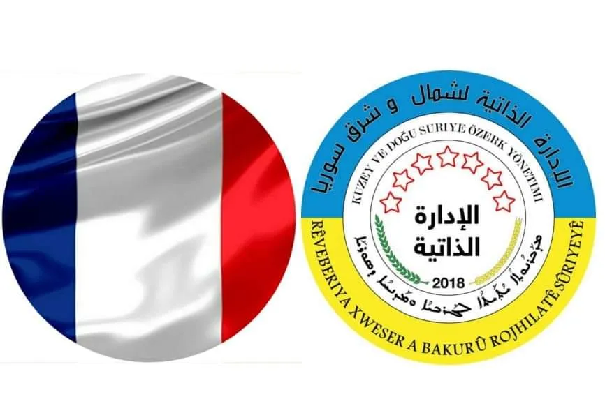Şandeya ji Bakur û Rojhilatê Sûriyê bi Macron re civiya