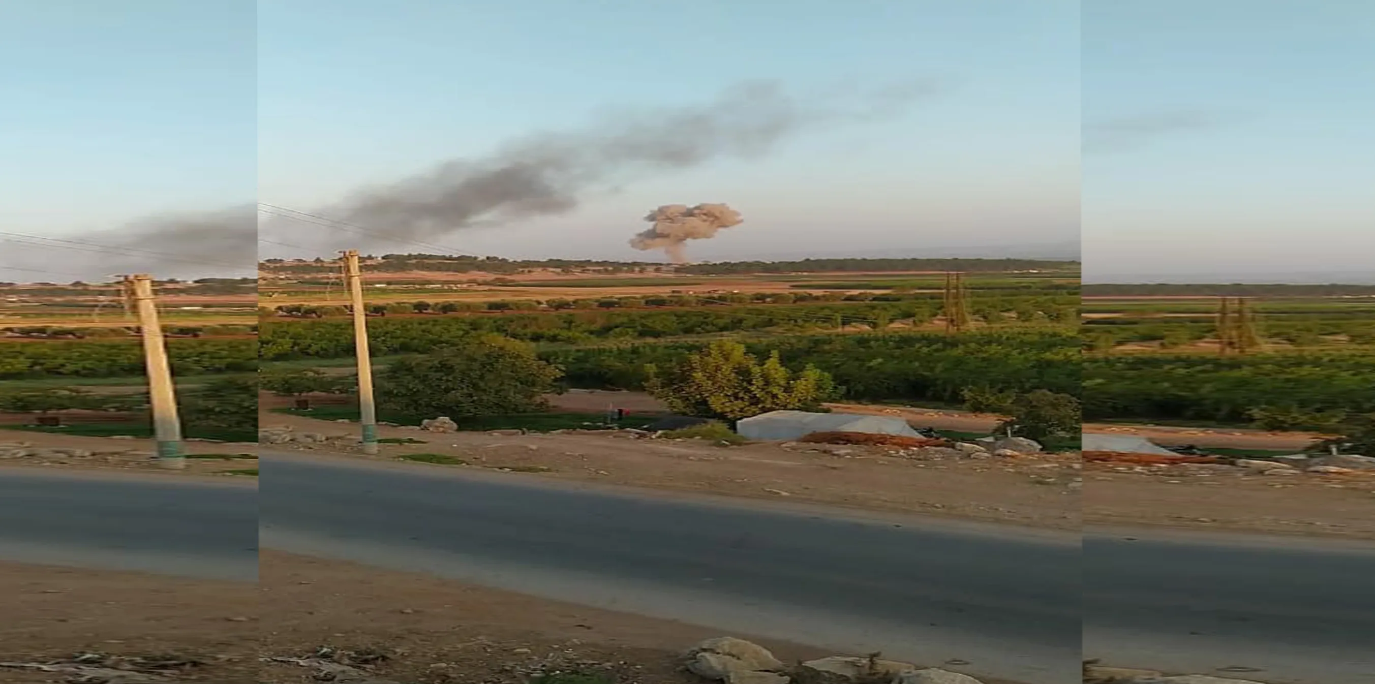 Balafireke şer nuqteyên çeteyan li gundê Îska yê Efrînê hedef girtin