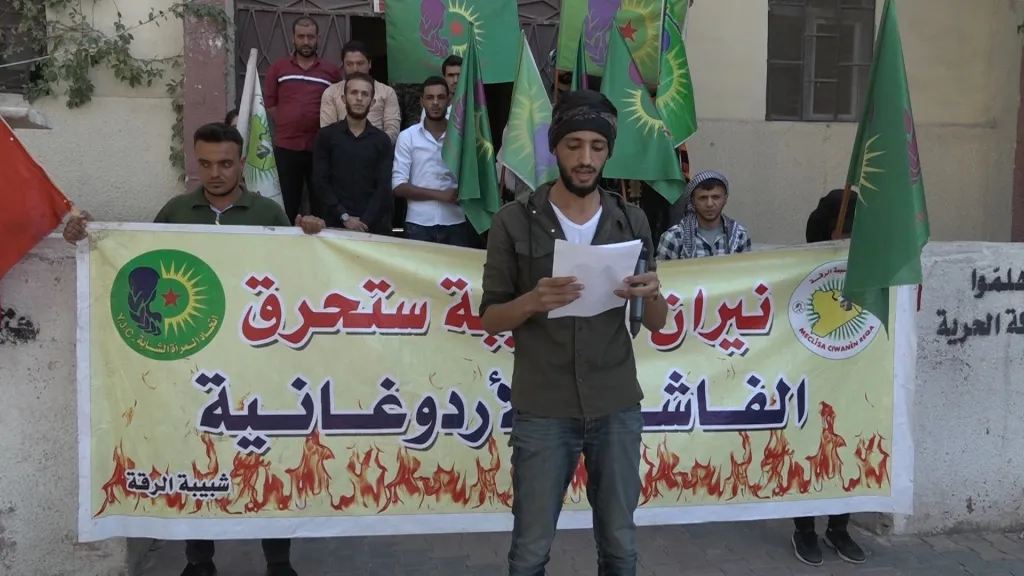 ​​​​​​​Ciwanên Reqayê bertek nîşanî êrişên li ser Şengalê da