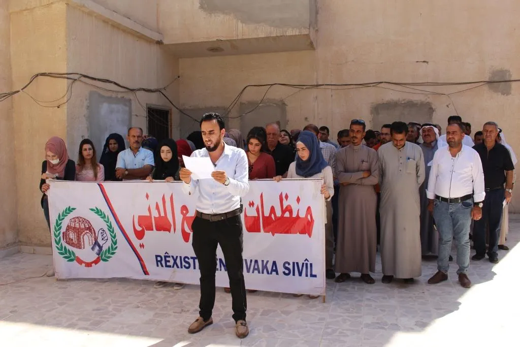 Rêxistinên Civaka Sivîl ên Reqayê banga xwedîderektina li Şengalê kir