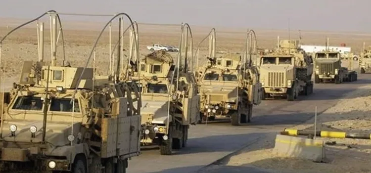 ​​​​​​​Li Bexdayê bombeyek bi karwanê hêzên koalîsyonê ve teqiya