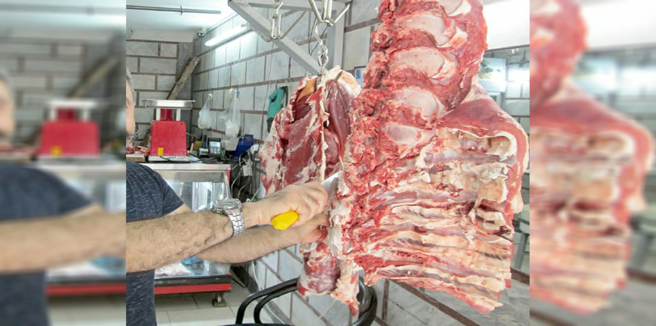 Li bazarên Humsê goştê xirab tê firotin