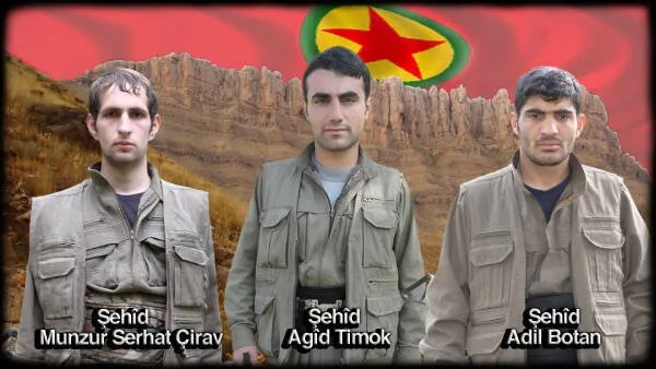 HPG’ê nasnameyên 3 hevrêyên xwe yên şehîd eşkere kirin