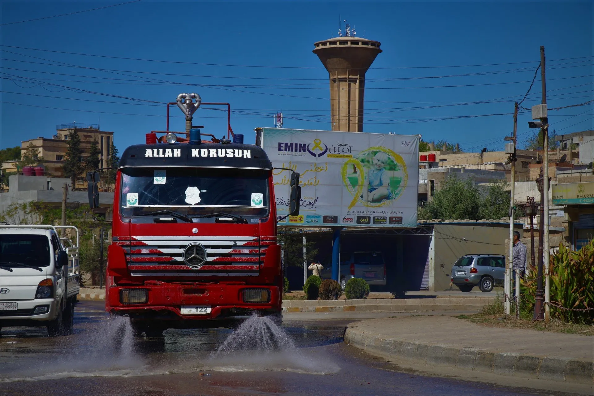 Şaredariya Gel a bajarê Qamişlo hemleya dezenfktekirinê da destpêkirin 