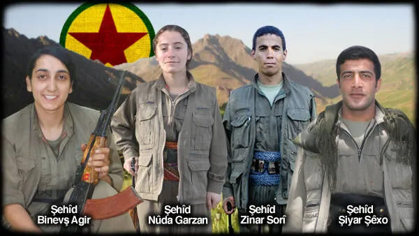HPG'ê 4 lehengên li Botanê şehîd bûne bi bîr anîn