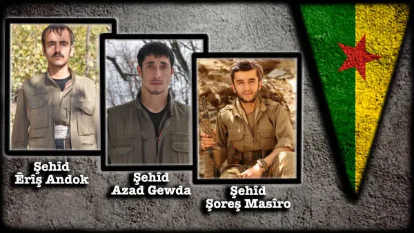 HPG'ê nasnameya 4 şehîdan eşkere kir