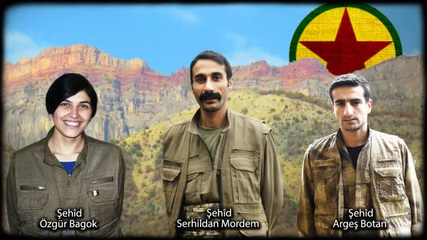 HPG`ê nasnameyên 3 gerîlayên li Avaşînê bi çekên kîmyewî şehîd bûne eşkere kirin
