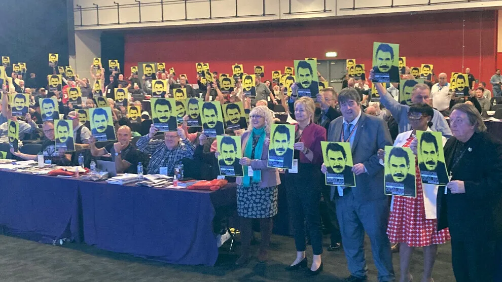 Unite The Union a Brîtanya daxwaza 'Azadiya Ocalan' kir