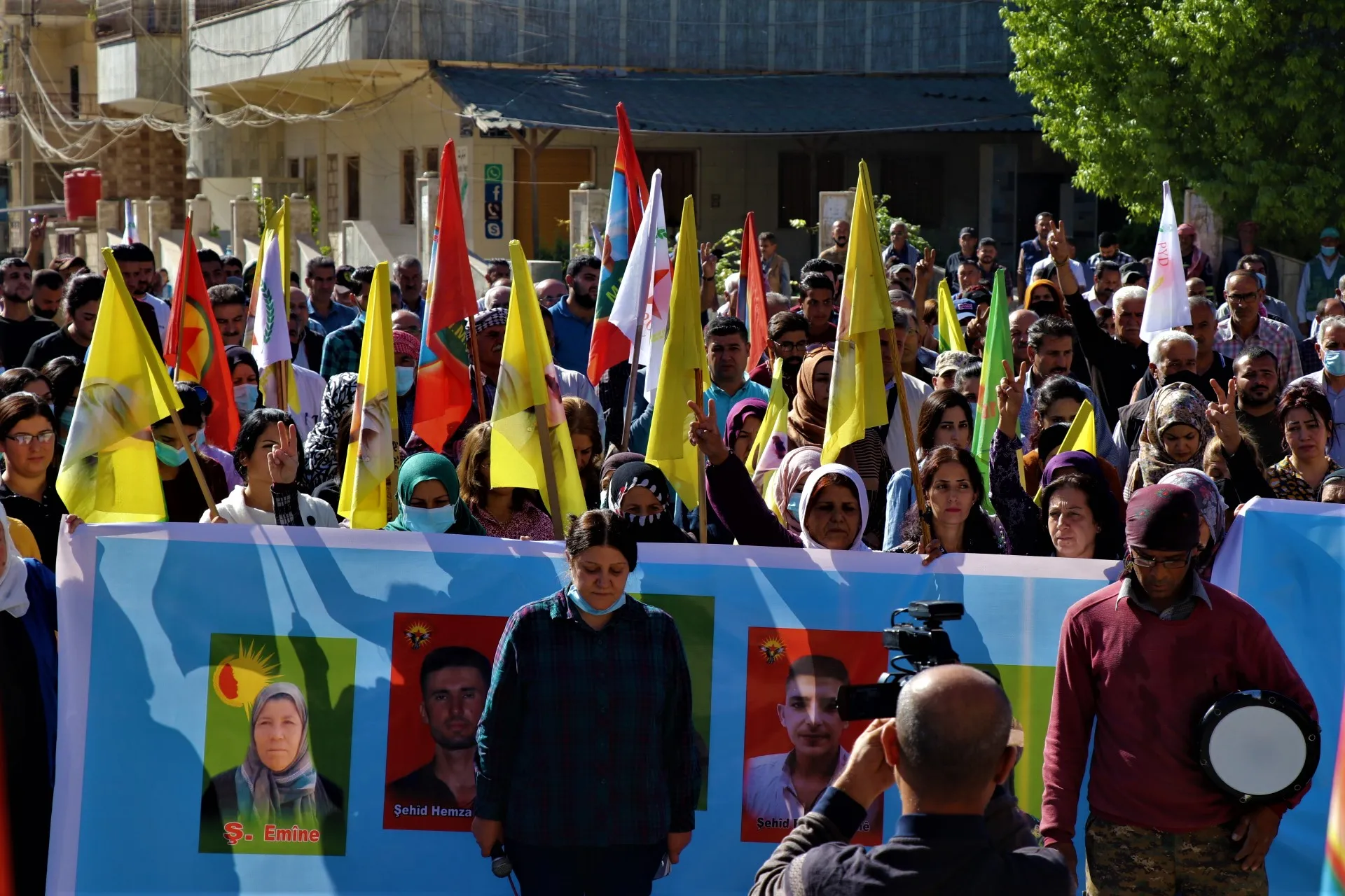 Şêniyên kantona Qamişlo banga girtina qada hewayî li balafirên dewleta Tirk kir