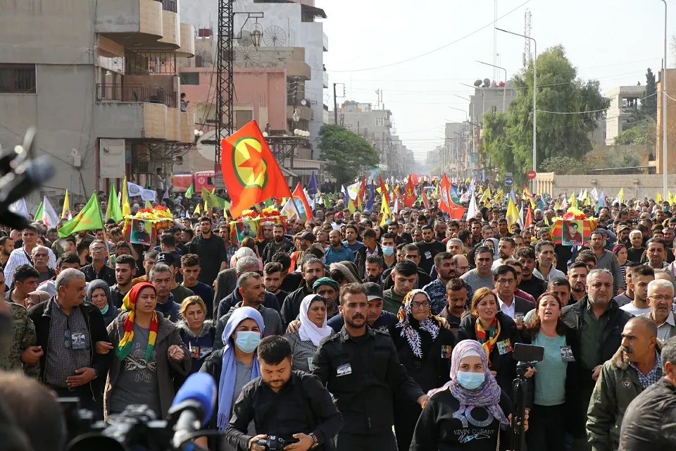 Ruhê PKK'ê li Qamişloyê xwe nîşan da