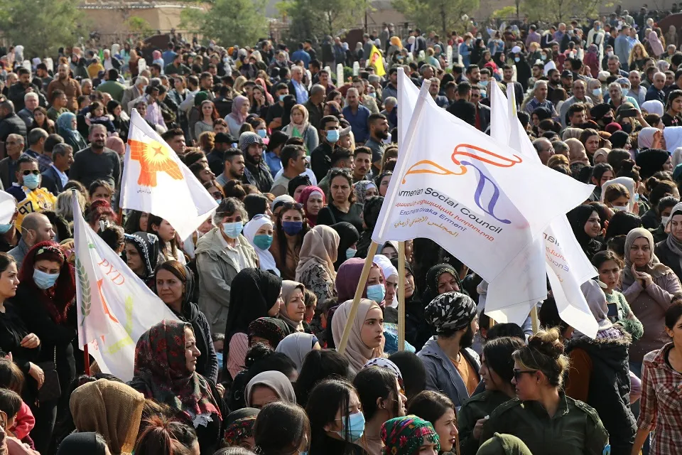 Ruhê PKK'ê li Qamişloyê xwe nîşan da