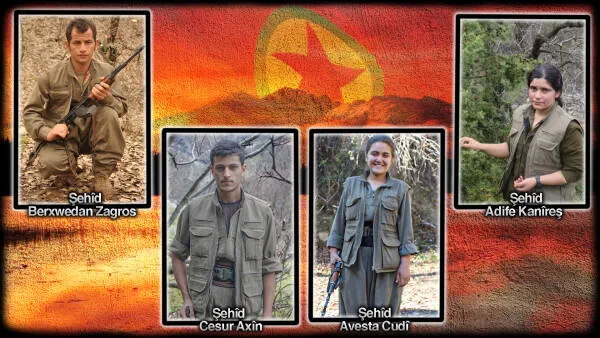 ​​​​​​​HPG'ê 4 şehîdên li Avaşînê şehîd bûne bi bîr anîn
