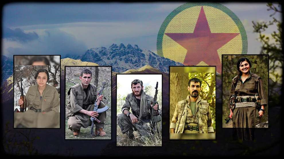 HPG’ê nasnameyên 5 şehîdan ragihandin