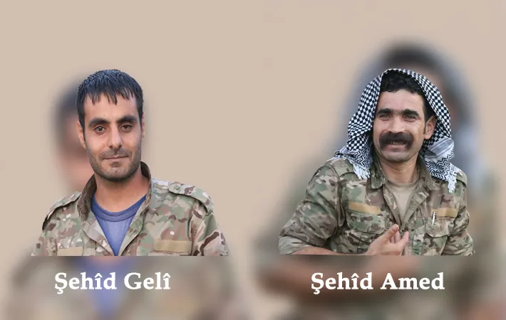YPG: Şehîd Gelî û şehîd Amed navên xwe di dilê gelê me de nivîsandin