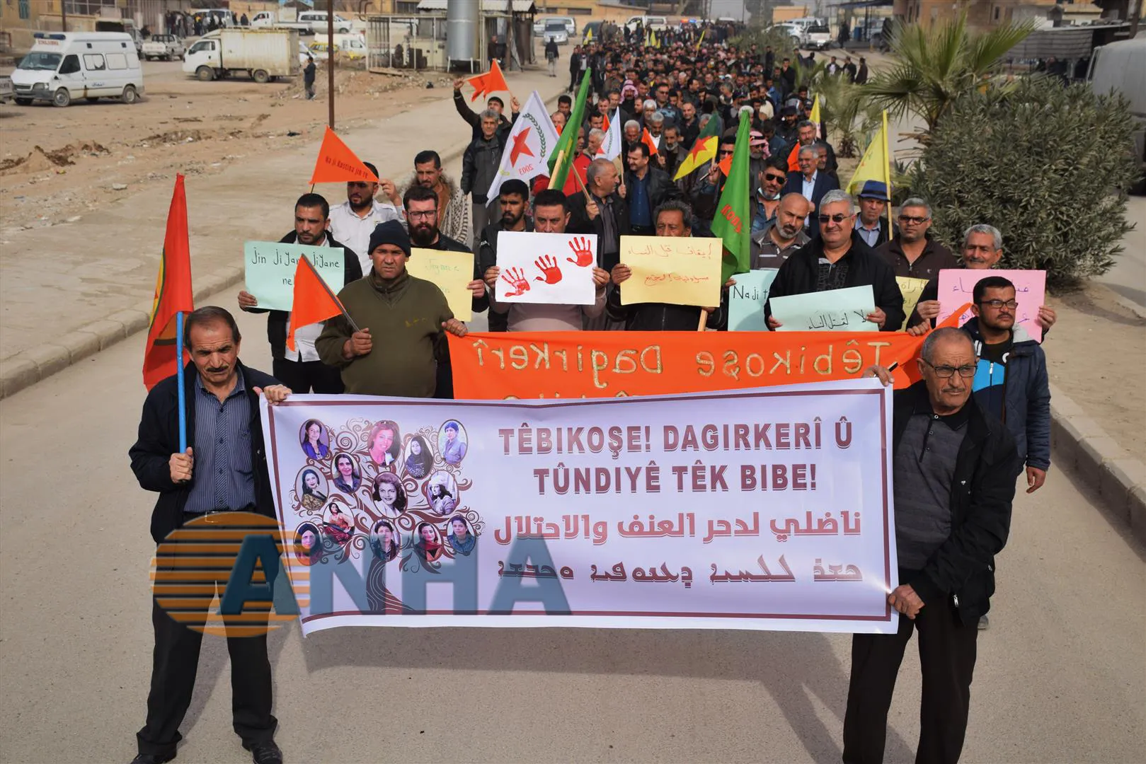 Bi hezaran mêran li Qamişlo û Hesekê got ‘Na ji kuştina jinan re’