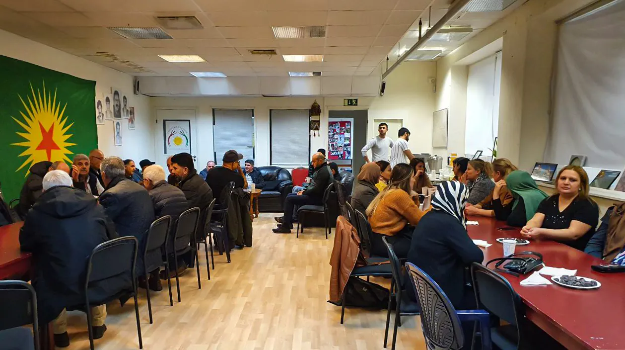 Ji bo şehîdên Qamişloyê li Helsingborg a Swêdê taziye hat danîn