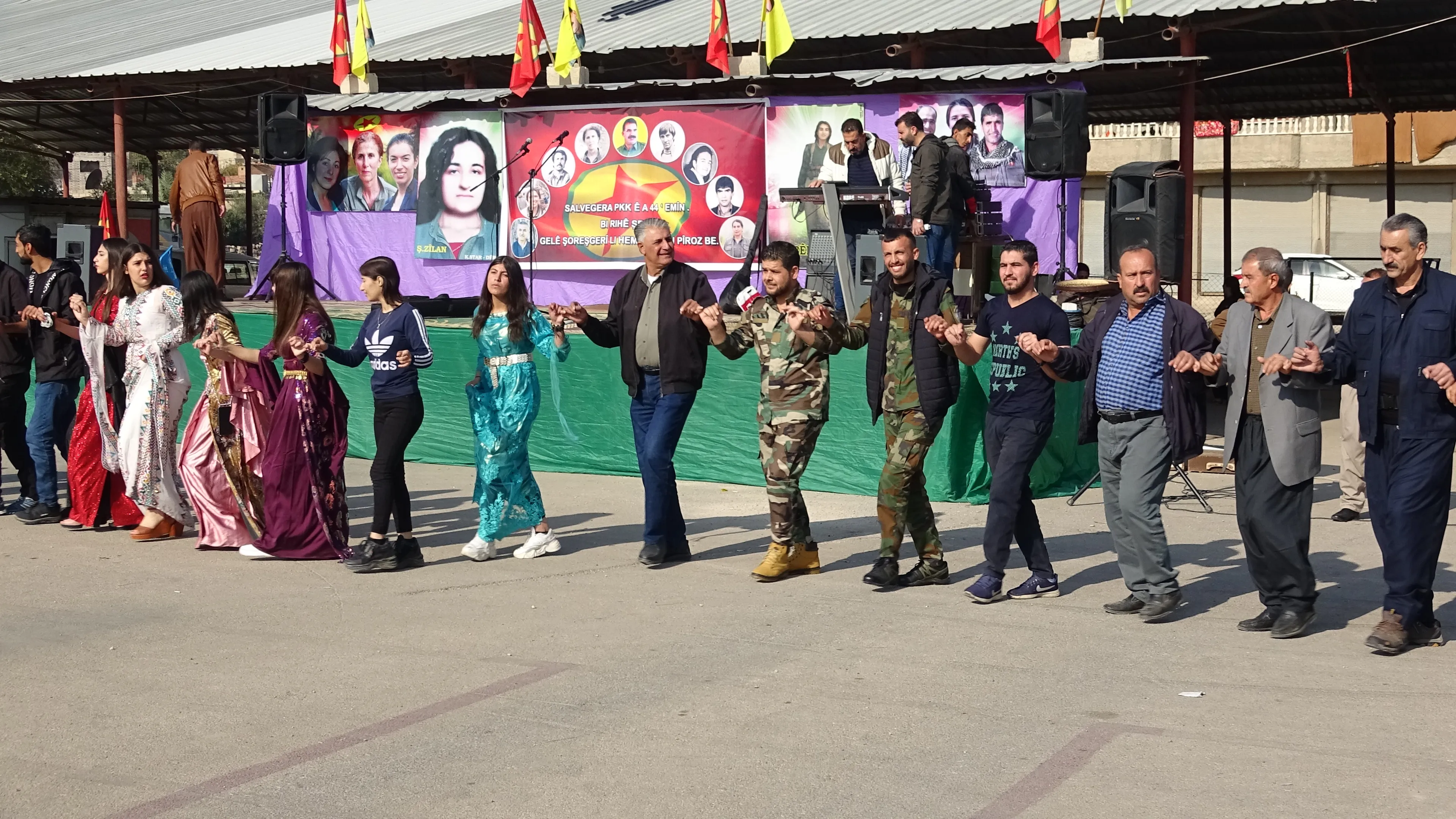 ​​​​​​​Salvegera damezirandina PKK'ê li kantonên Hesekê û Qamişlo hate pîrozkirin