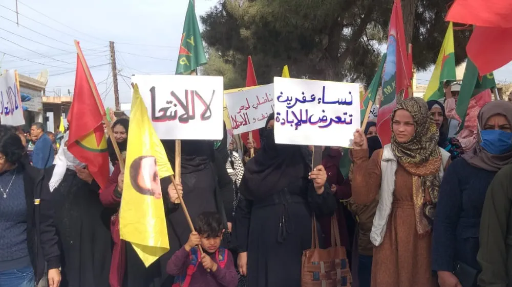 ​​​​​​​Bi hezaran jinên herêma Cizîrê bang kir: Li dijî tundî û dagirkeriyê têbikoşe