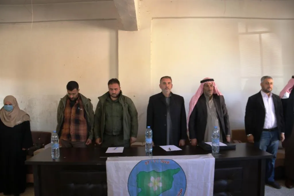 Şêniyên Dêrazorê piştgiriya xwe ya ji Rêveberiya Xweser û QSD`ê re nîşan da